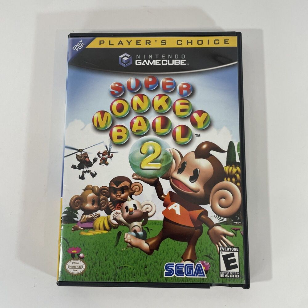 Super Monkey Ball (Nintendo GameCube) Complete Players Choice Tested